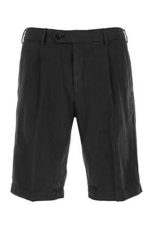 Black Linen chino shorts PT TORINO | CBBTJKZA0CL1SD61Y990